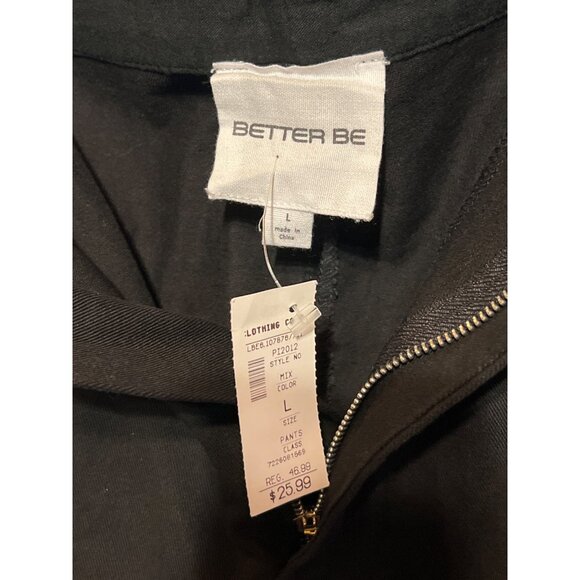 NWT Better Be Black Cargo Pants Size L - Picture 9 of 11